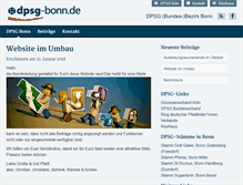 Tablet Screenshot of dpsg-bonn.de